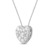 Thumbnail Image 1 of Previously Owned Lab-Grown Diamonds by KAY Heart Necklace 1 ct tw 14K White Gold 18"