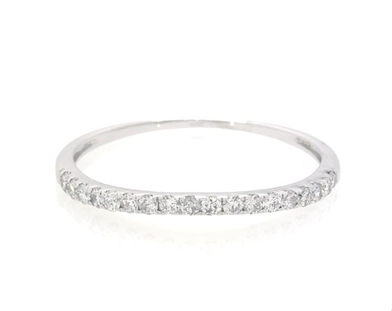 Previously Owned THE LEO Legacy Lab-Created Diamond Wedding Band 1/2 ct tw 14K White Gold