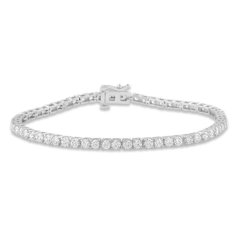 Main Image 1 of Previously Owned Lab-Grown Diamonds by KAY Bracelet 5 ct tw 14K White Gold 7.25&quot;