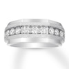Thumbnail Image 0 of Previously Owned Men's Diamond Wedding Band 1 ct tw Round-cut 10K White Gold
