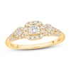 Thumbnail Image 1 of Previously Owned Diamond Engagement Ring 3/8 ct tw Princess & Round 10K Yellow Gold