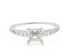 Thumbnail Image 1 of Previously Owned Diamond Engagement Ring Setting 1/2 ct tw 14K White Gold