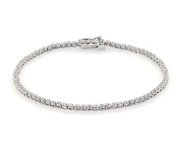 Previously Owned Lab-Created Diamonds by KAY Tennis Bracelet 1 ct tw 10K White Gold 7&quot;
