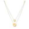 Thumbnail Image 1 of Previously Owned Shipwheel & Compass Layered Necklace 14K Yellow Gold 18&quot;