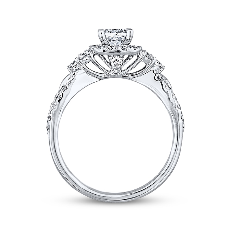 Main Image 2 of Previously Owned THE LEO Diamond Engagement Ring 1-1/8 ct tw Diamonds 14K White Gold