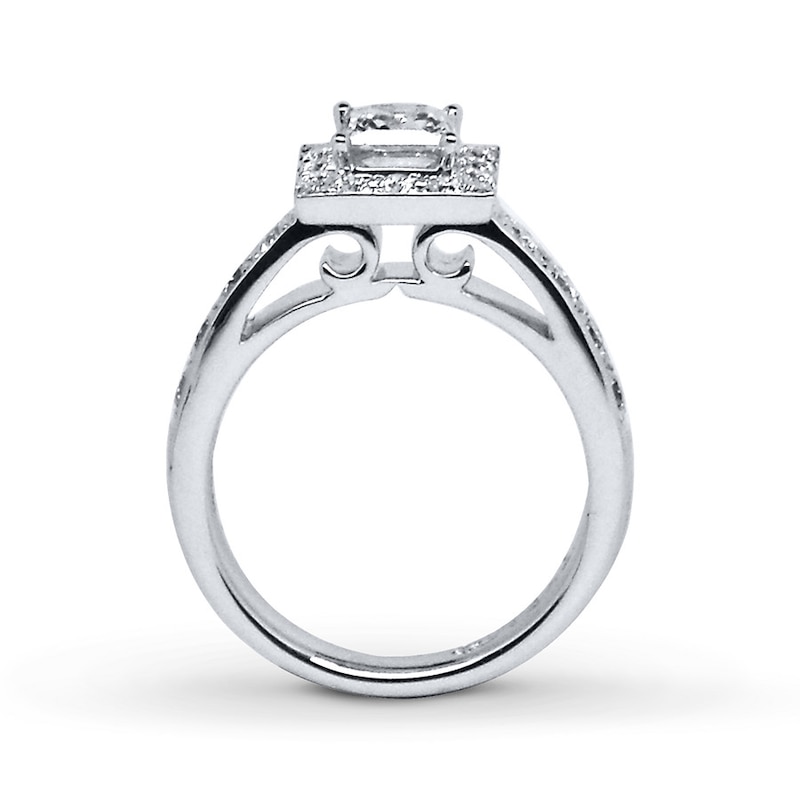 Main Image 2 of Previously Owned THE LEO Engagement Ring 1-1/3 ct tw Diamonds 14K White Gold