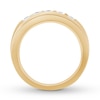 Thumbnail Image 1 of Previously Owned THE LEO Diamond Men's Wedding Band 5/8 ct tw Round 14K Yellow Gold