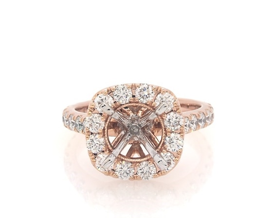 Previously Owned Neil Lane Diamond Engagement Ring Setting 1-5/8 ct tw 14K Rose Gold Size 5
