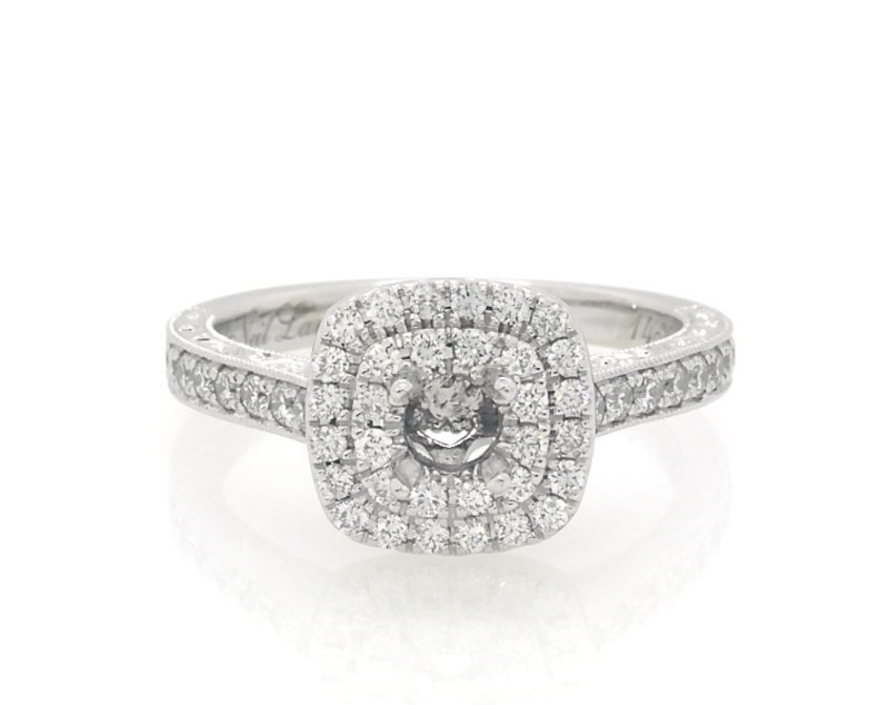 Main Image 1 of Previously Owned Neil Lane Diamond Engagement Ring Setting 7/8 ct tw 14K White Gold Size 7