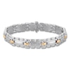 Thumbnail Image 0 of Previously Owned Men's Diamond Bracelet 1/10 ct tw Sterling Silver/10K Yellow Gold 8.5"