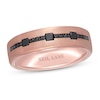 Thumbnail Image 1 of Previously Owned Neil Lane Men's Black Diamond Wedding Band 1/3 ct tw Square & Round 14K Rose Gold