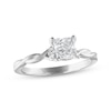 Thumbnail Image 1 of Previously Owned Diamond Solitaire Engagement Ring 3/4 ct tw Princess/Round 14K White Gold (I/I2)