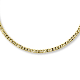 Previously Owned Hollow Curb Link Chain Necklace 10K Yellow Gold 22&quot;