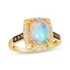 Thumbnail Image 1 of Previously Owned Le Vian Cushion-Cut Opal Ring 1/5 ct tw Diamonds 14K Honey Gold