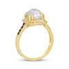 Thumbnail Image 3 of Previously Owned Le Vian Cushion-Cut Opal Ring 1/5 ct tw Diamonds 14K Honey Gold