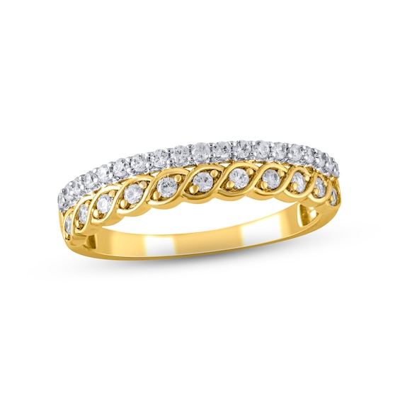 Previously Owned Diamond Anniversary Ring 1/3 ct tw Round-cut 10K Yellow Gold