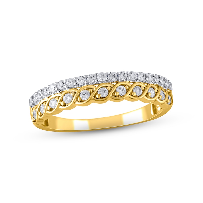 Main Image 1 of Previously Owned Diamond Anniversary Ring 1/3 ct tw Round-cut 10K Yellow Gold