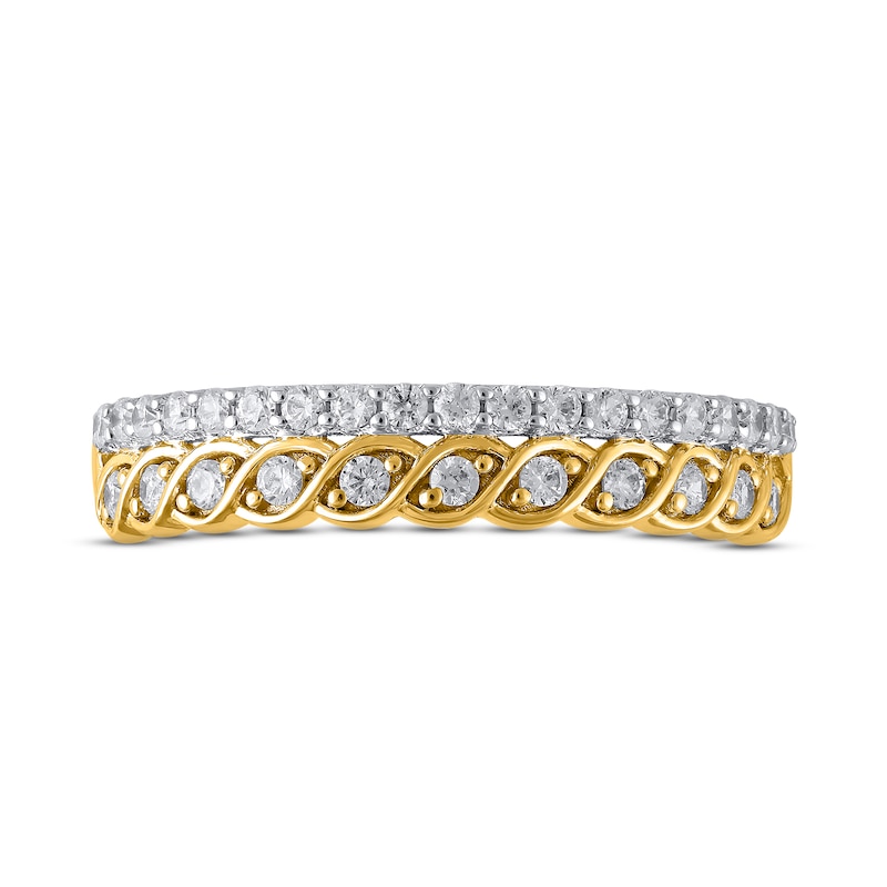 Main Image 3 of Previously Owned Diamond Anniversary Ring 1/3 ct tw Round-cut 10K Yellow Gold