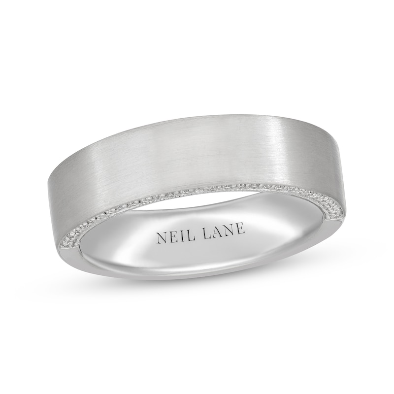 Main Image 1 of Previously Owned Neil Lane Men's Diamond Wedding Band 1/5 ct tw 14K White Gold