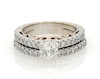 Thumbnail Image 0 of Previously Owned Adrianna Papell Round-Cut Diamond Bridal Set 1 ct tw 14K Two-Tone Gold Size 4.75