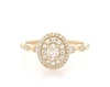 Thumbnail Image 0 of Previously Owned Oval-Cut Diamond Double Halo Engagement Ring 5/8 ct tw 14K Yellow Gold Size 7