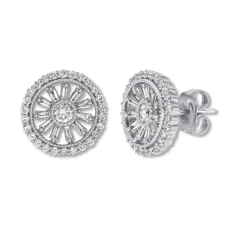 Main Image 2 of Previously Owned Emmy London Diamond Earrings 3/4 ct tw 14K White Gold