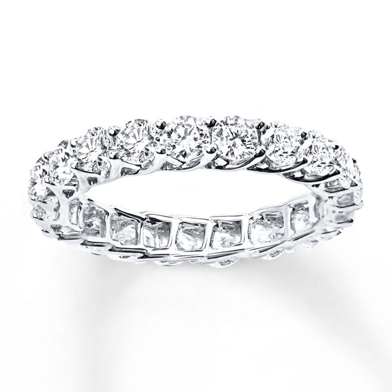 Previously Owned Diamond Eternity Ring 2 ct tw Round-cut 14K White Gold Size 5