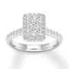 Thumbnail Image 1 of Previously Owned Diamond Engagement Ring 3/4 ct tw Round-cut 14K White Gold Size 7