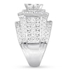 Thumbnail Image 2 of Previously Owned Diamond Engagement Ring 4 ct tw Princess/Round 14K White Gold