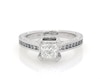 Thumbnail Image 1 of Previously Owned Princess-Cut Diamond Engagement Ring 1-1/2 ct tw Platinum Size 7