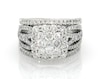 Thumbnail Image 1 of Previously Owned Multi-Diamond Cushion Halo Bridal Set 2-1/3 ct tw 14K White Gold Size 7.25