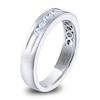 Thumbnail Image 2 of Previously Owned Men's THE LEO Ideal Cut Diamond Wedding Band 1/2 ct tw 14K White Gold