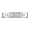 Thumbnail Image 3 of Previously Owned Men's THE LEO Ideal Cut Diamond Wedding Band 1/2 ct tw 14K White Gold