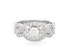 Thumbnail Image 1 of Previously Owned Round-Cut Neil Lane Bridal Diamond Halo Twist Bridal Set 1 ct tw 14K White Gold Size 5