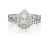 Thumbnail Image 1 of Previously Owned Neil Lane Pear-Shaped Diamond Double Halo Bridal Set 1-1/2 ct tw 14K White Gold Size 9.5
