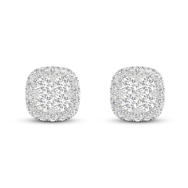 Previously Owned Lab-Grown Diamonds by KAY Stud Earrings 1 ct tw 14K White Gold