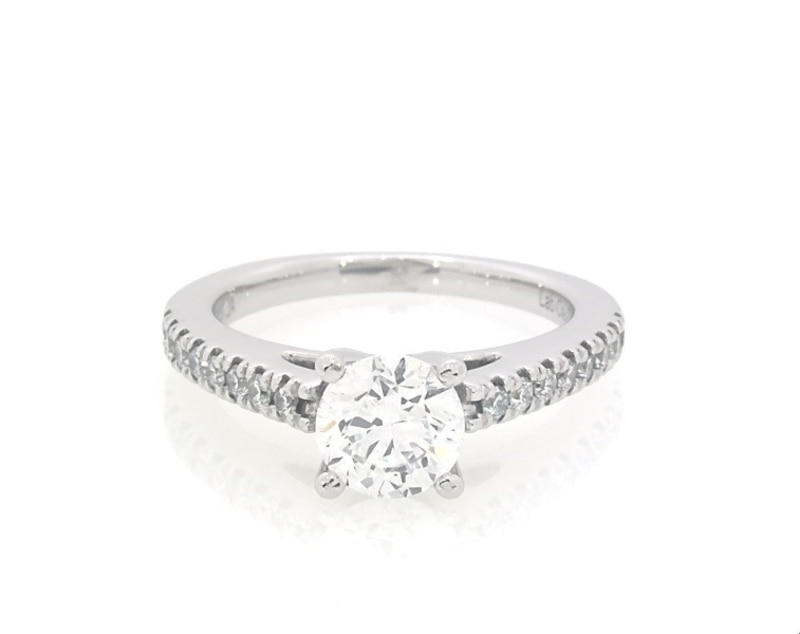 Previously Owned Lab-Grown Diamonds by KAY Engagement Ring 7/8 ct tw 14K White Gold