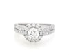 Thumbnail Image 1 of Previously Owned Lab-Grown Diamonds by KAY Round-Cut Halo Engagement Ring 1-1/4 ct tw 14K White Gold