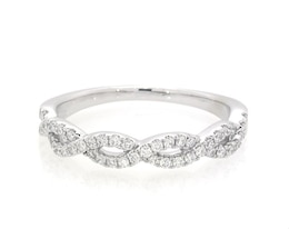 Previously Owned THE LEO Legacy Lab-Grown Diamond Wedding Band 1/3 ct tw 14K White Gold