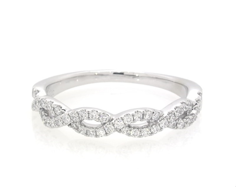 Previously Owned THE LEO Legacy Lab-Created Diamond Wedding Band 1/3 ct tw 14K White Gold
