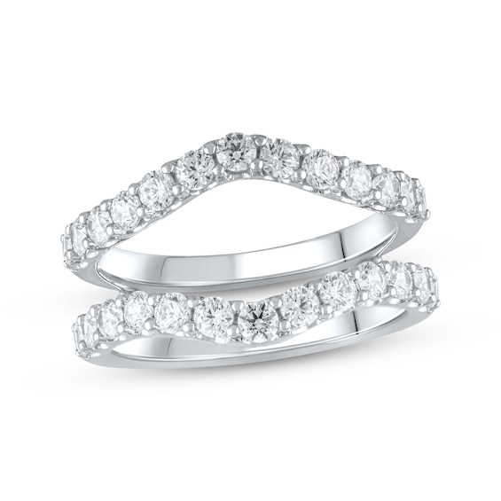 Previously Owned Lab-Created Diamonds by KAY Diamond Enhancer Ring 1-1/2 ct tw Round-cut 14K White Gold