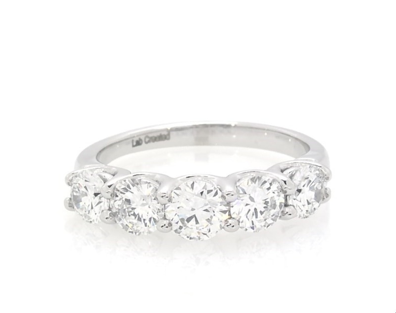 Main Image 1 of Previously Owned Lab-Grown Diamonds by KAY Anniversary Band 1-1/2 ct tw 14K White Gold