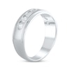 Thumbnail Image 1 of Previously Owned Men's Lab-Created Diamonds by KAY Wedding Band 1 ct tw 14K White Gold