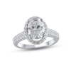 Thumbnail Image 1 of Previously Owned Lab-Grown Diamonds by KAY Oval-Cut Engagement Ring 2-1/2 ct tw 14K White Gold