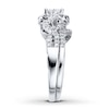 Thumbnail Image 3 of Previously Owned Multi-Diamond Bridal Set 1-1/4 ct tw 14K White Gold Size 5.5