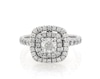 Thumbnail Image 1 of Previously Owned Neil Lane Cushion-Cut Diamond Double Halo Engagement Ring 1-1/8 ct tw 14K White Gold Size 5