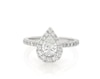 Thumbnail Image 0 of Previously Owned Neil Lane Pear-Shaped Diamond Halo Engagement Ring 1 ct tw 14K White Gold Size 4.5