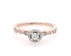 Thumbnail Image 0 of Previously Owned Round-Cut Diamond Halo Engagement Ring 1/4 ct tw 10K Two-Tone Gold