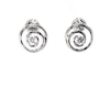 Thumbnail Image 0 of Previously Owned Diamond Swirl Earrings 1/4 ct tw 14K White Gold