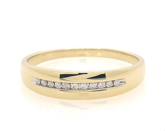 Previously Owned Men's Diamond Ring 1/10 ct tw 10K Yellow Gold